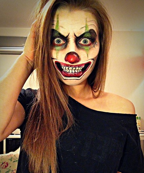 Страшный макияж на Хэллоуин Руденко Мелитополь (2)